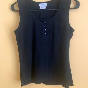 black button down collar with rhinestone button snaps.